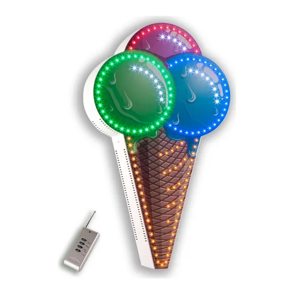Cono gelato a LED con il telecomando